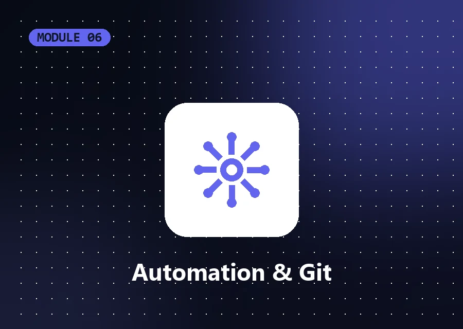 Automation and Git module badge with a gear and connectors